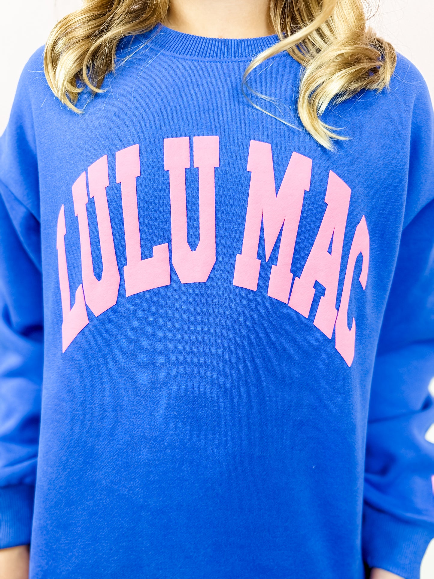 Lulu Mac Royal/Pink Crewneck