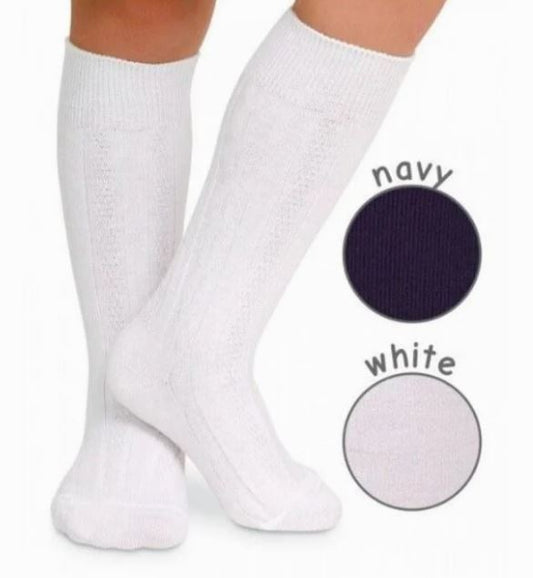 Jefferies Cable Knit Knee High Socks
