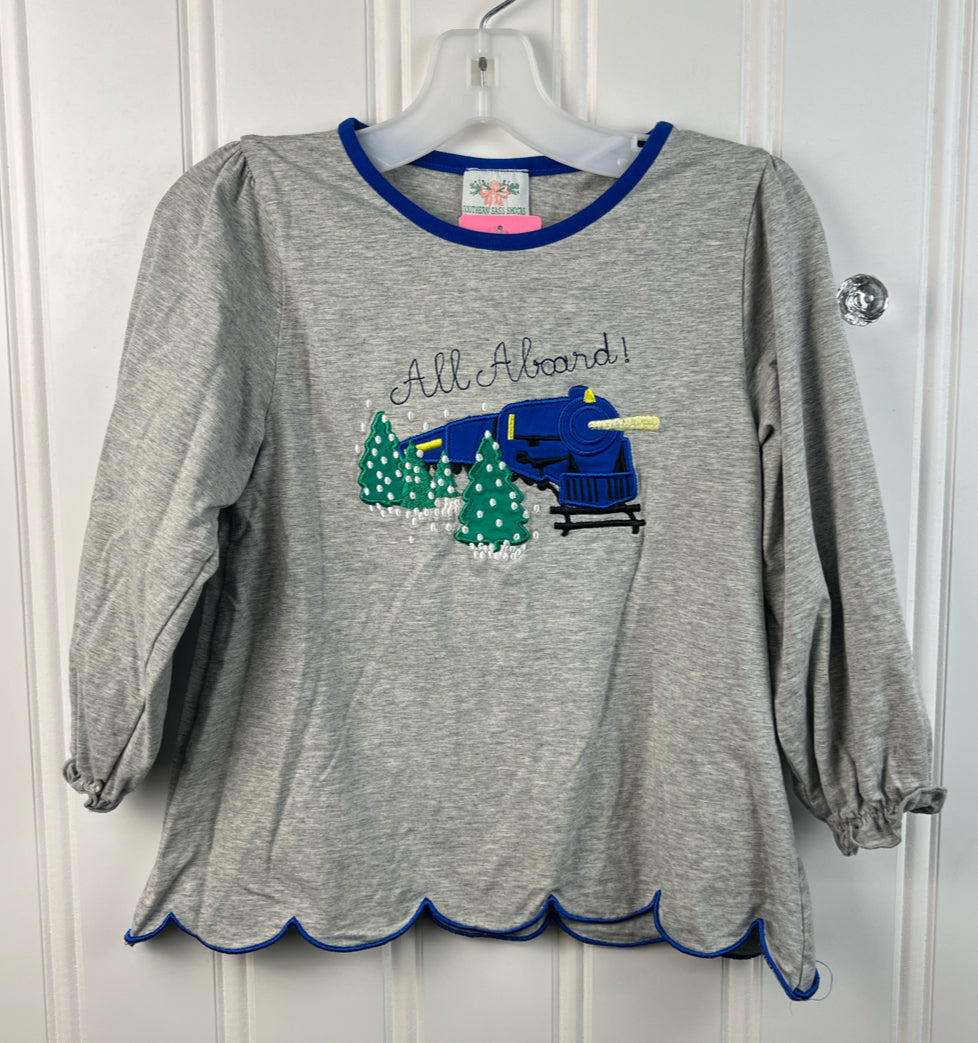 Boutique-Applique Child Size 6 Long Sleeve