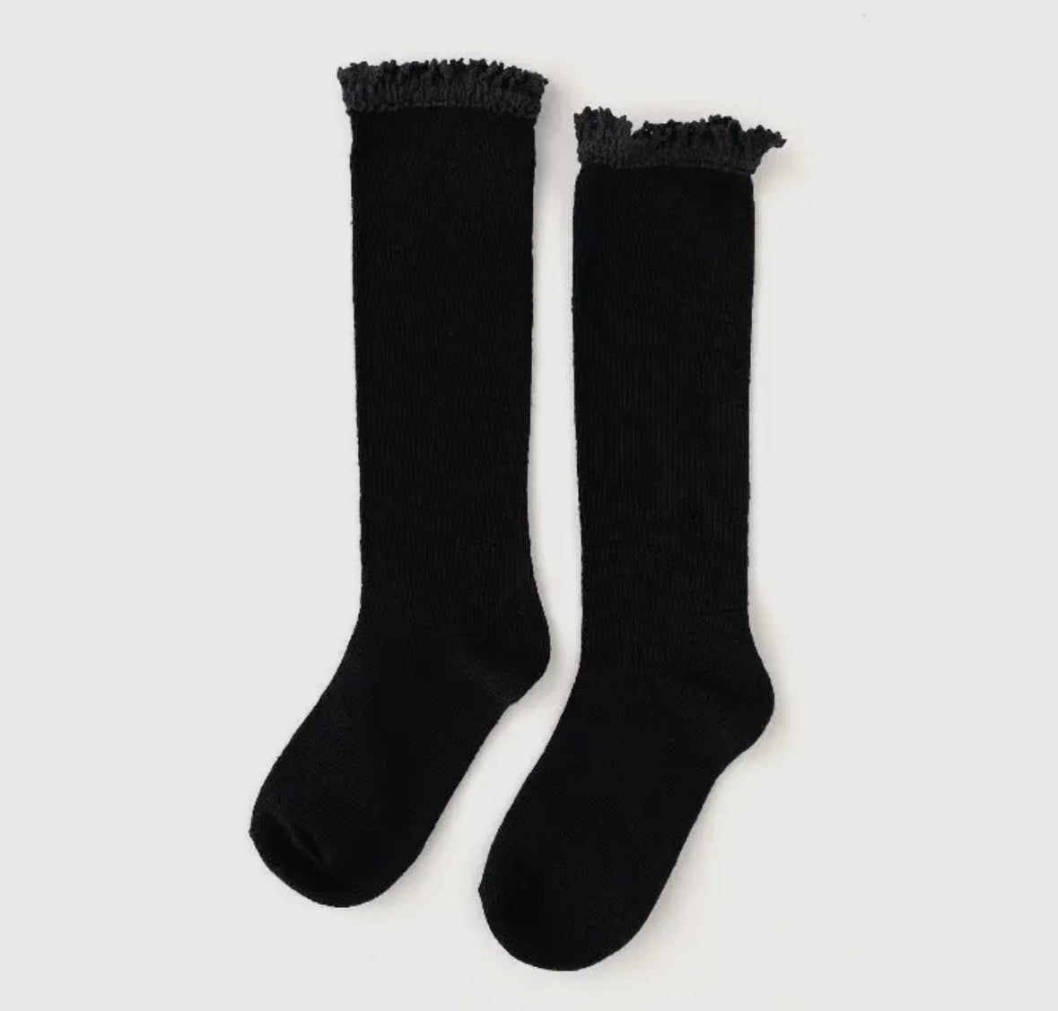 Little Stocking Co. Lace Top Knee High MULTIPLE COLORS!