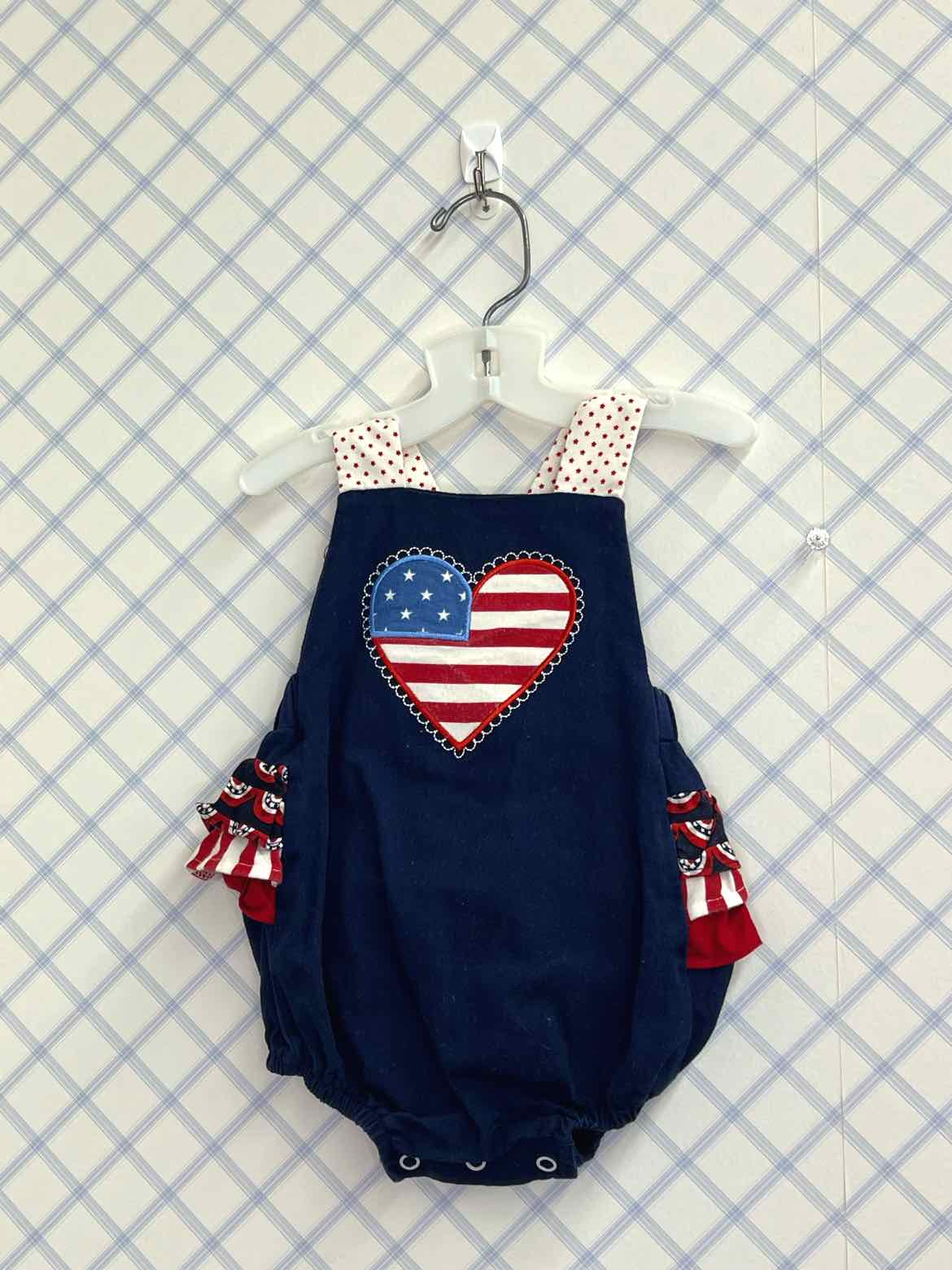 RicRac Ruffles Child Size 3/6 months Girls Bubble
