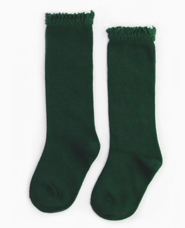 Little Stocking Co. Lace Top Knee High MULTIPLE COLORS!