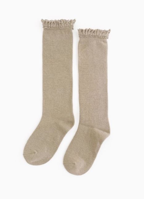 Little Stocking Co. Lace Top Knee High MULTIPLE COLORS!