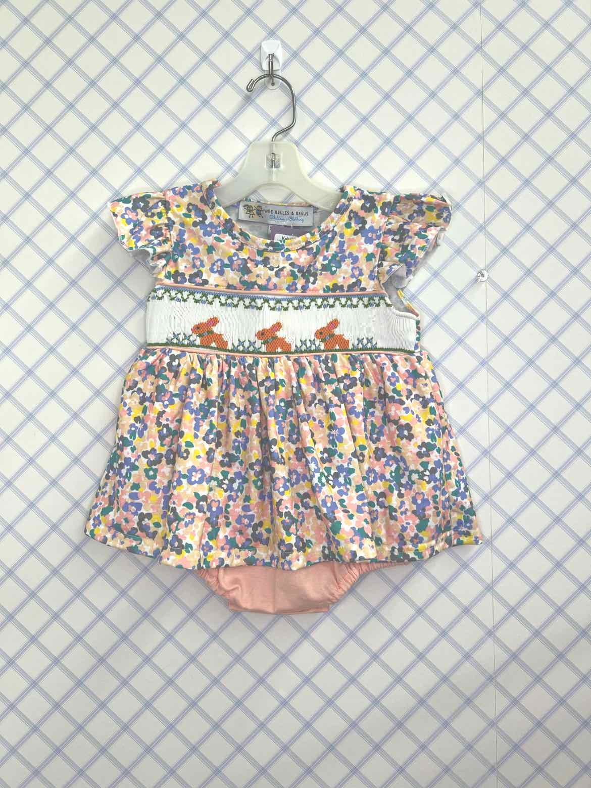 Boutique-Smock Child Size 12/18 months Girls Bubble