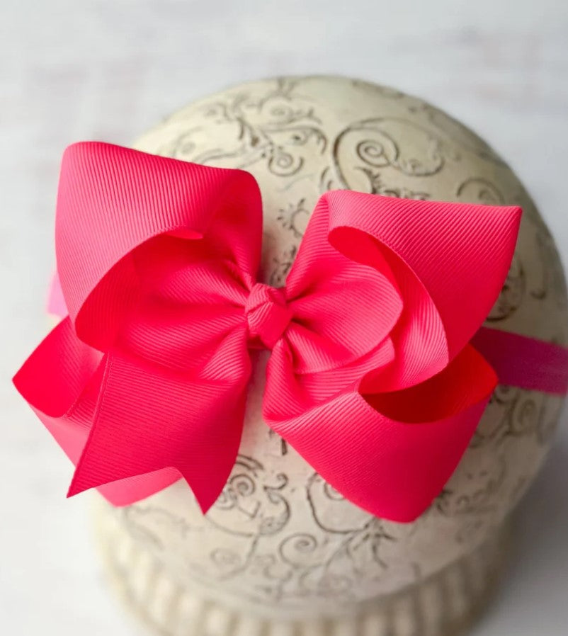 The Hair Bow Co. Neon Pink Bows