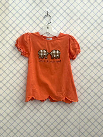 Boutique-Applique Child Size 6 Short Sleeve