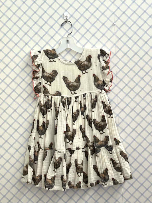 Pink Chicken Child Size 5 Girls Dresses