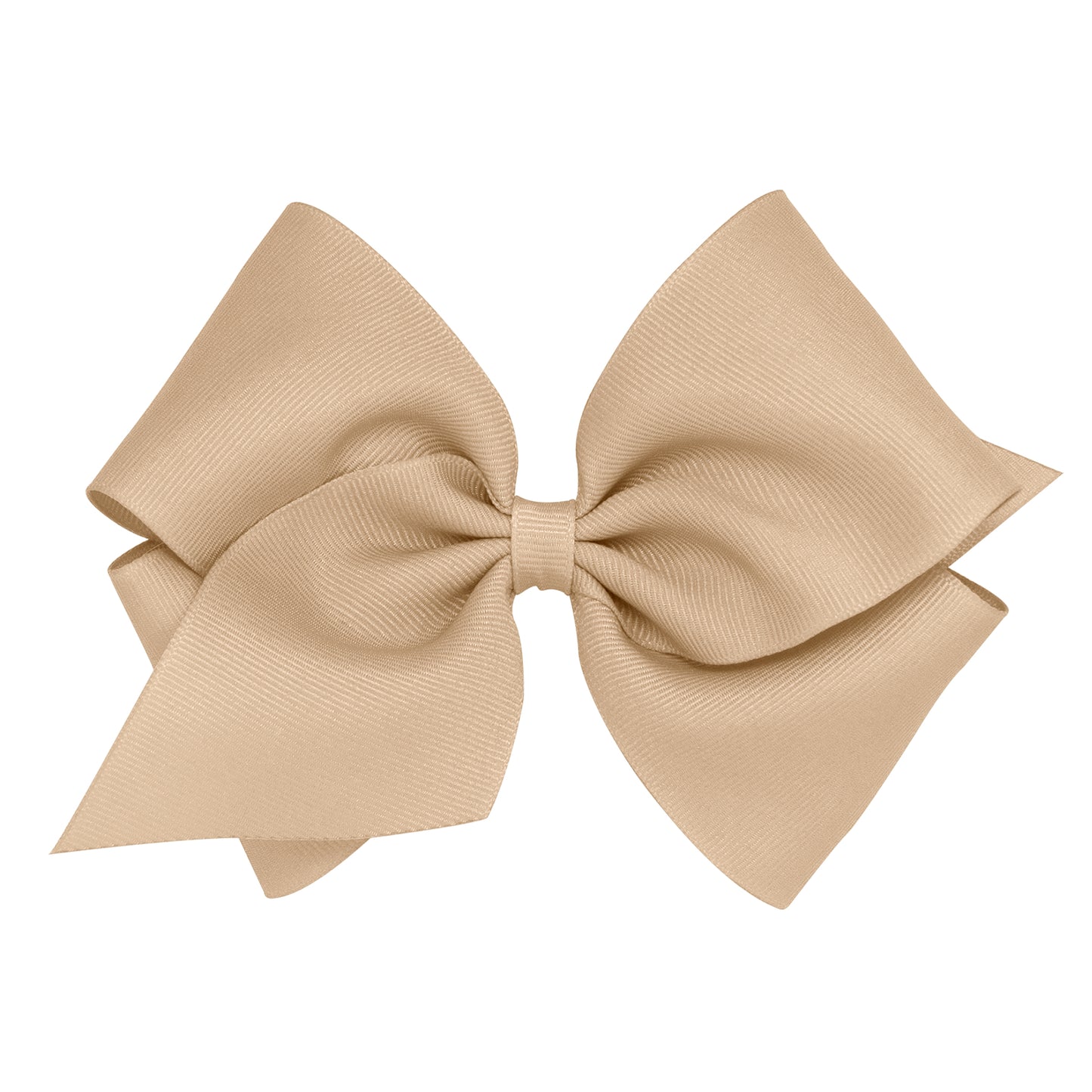 Wee Ones Bow Size Mini King Grosgrain WHT  White Bows