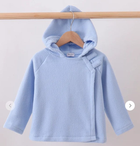 Blue Fleece Bow Coat