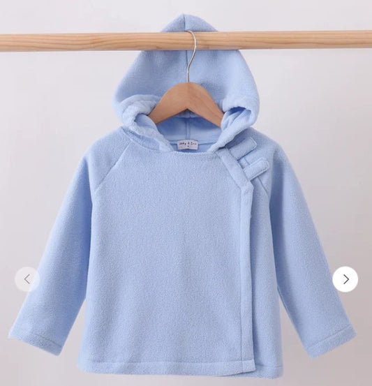 Blue Fleece Bow Coat
