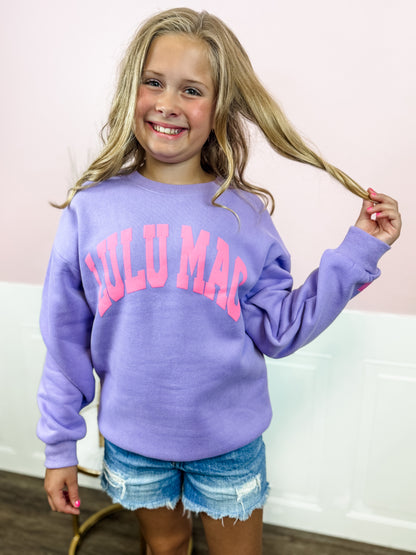 Lulu Mac Purple/Pink Crewneck