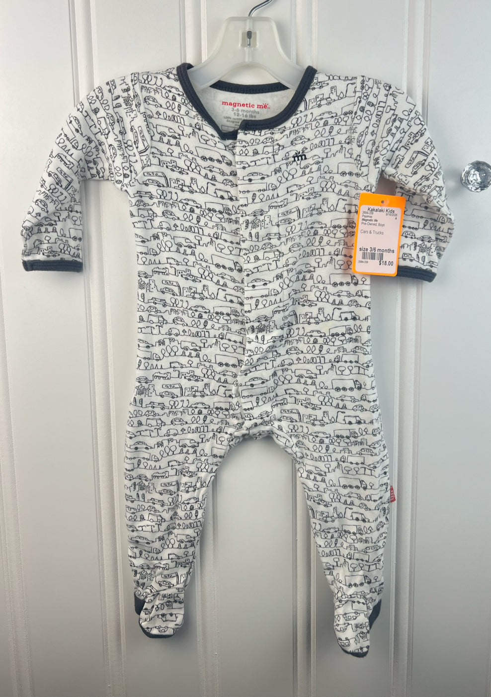 Magnetic Me Child Size 3/6 months Pajamas