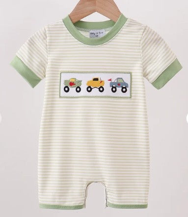 Abby & Evie Monster Truck romper