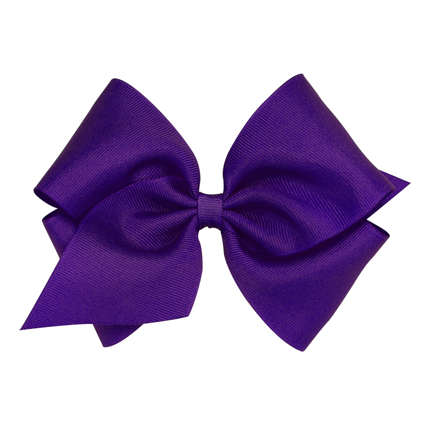 Wee Ones Bow Size Mini King Grosgrain WHT  White Bows