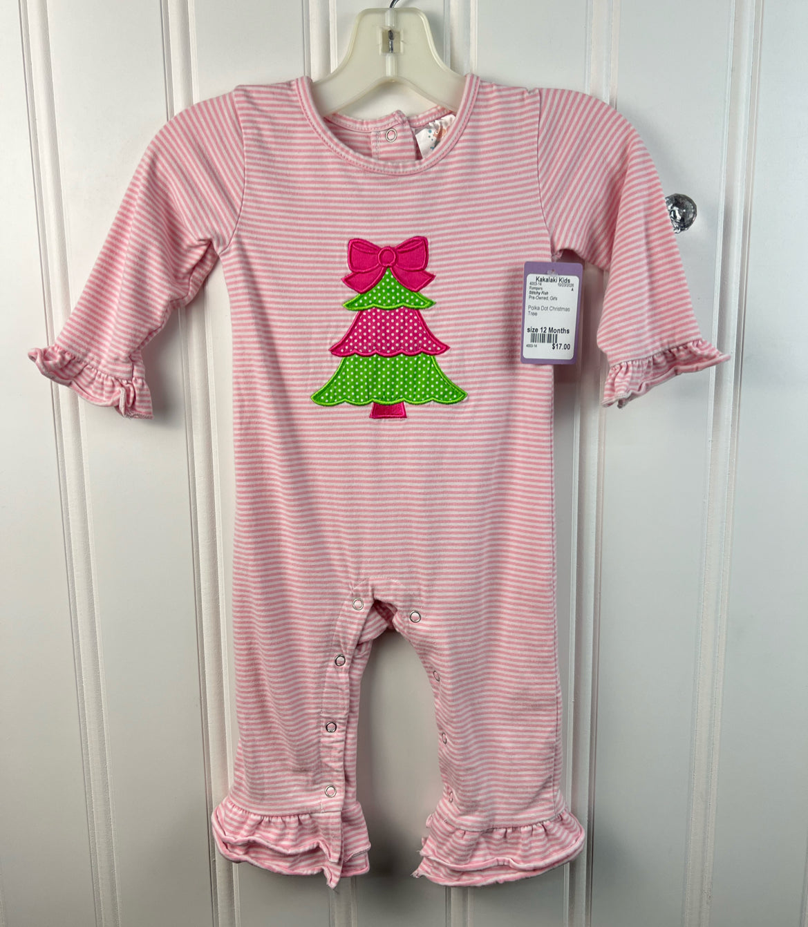 Stitchy Fish Child Size 12 Months Rompers