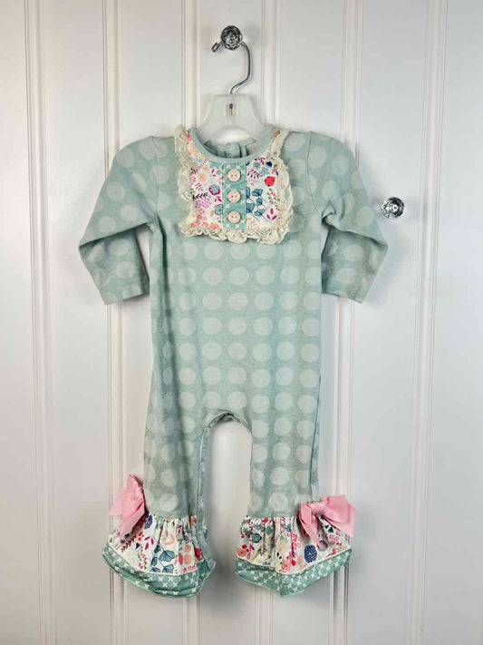 RicRac Ruffles Child Size 12 Months Rompers