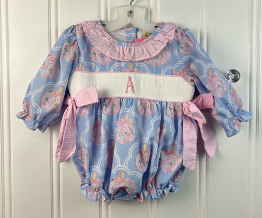Boutique-Smock Child Size 6 Months Girls Bubble