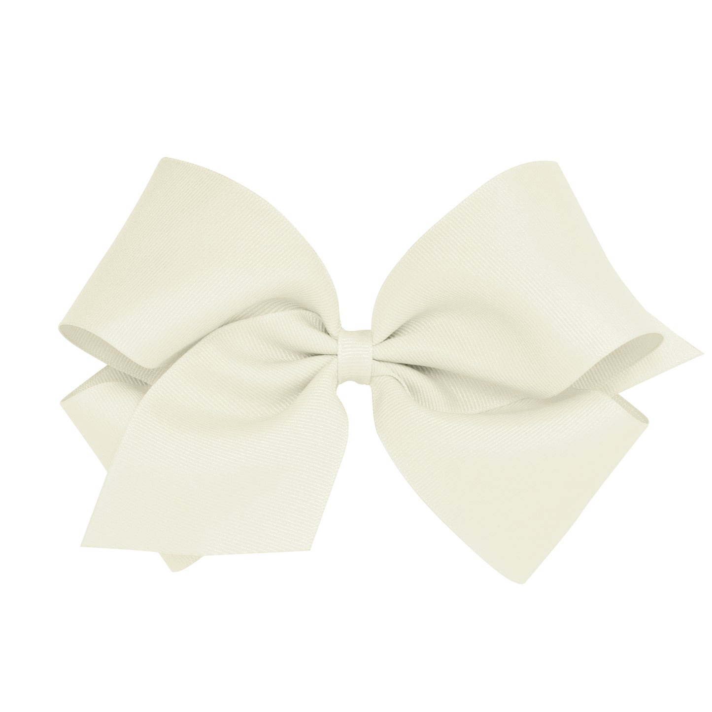 Wee Ones Bow Size King Grosgrain WHT  White Bows