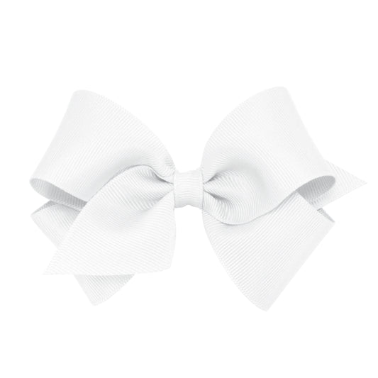 Wee Ones Bow Size Small Grosgrain WHT  White Bows