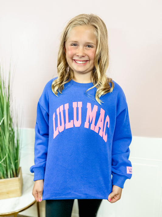 Lulu Mac Royal/Pink Crewneck