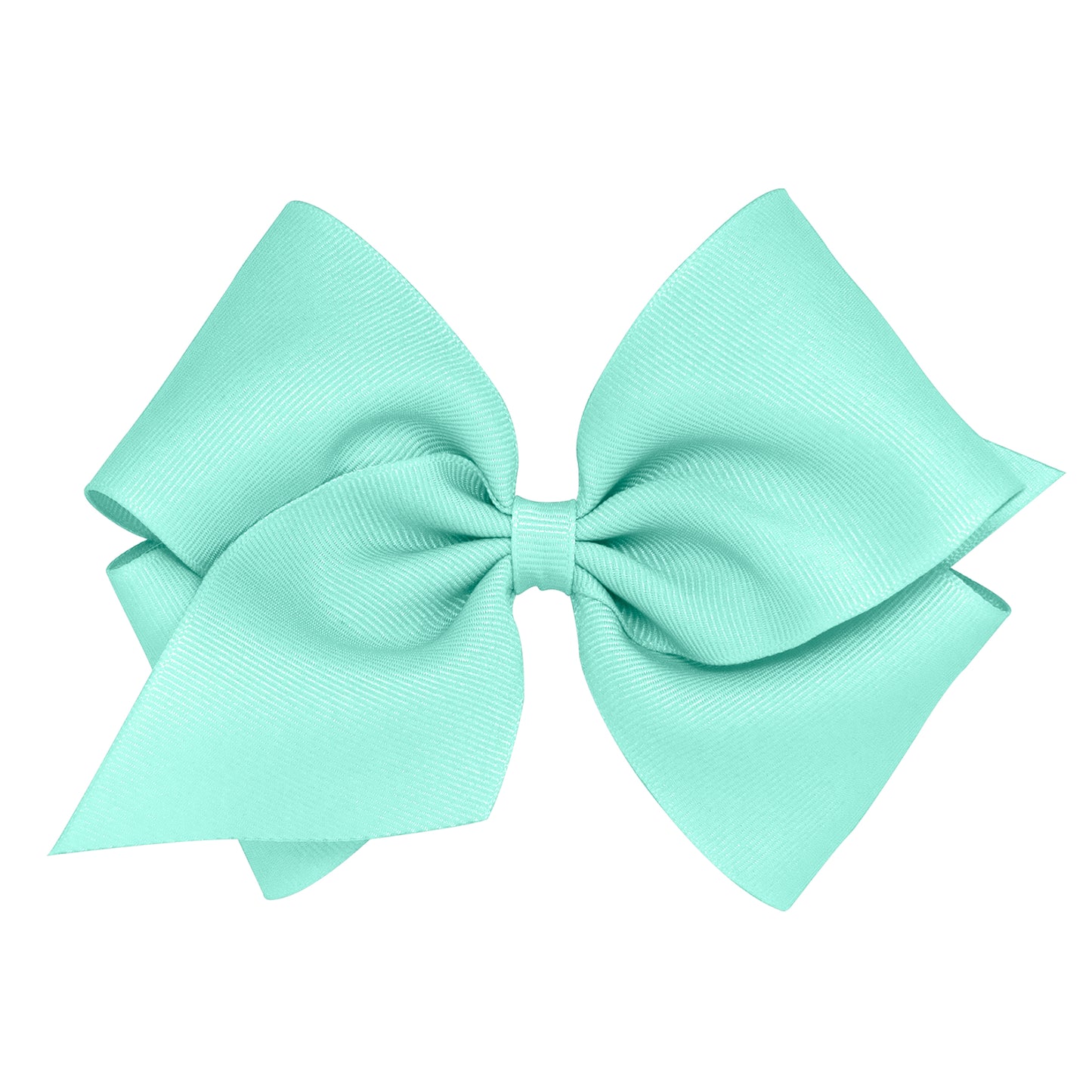 Wee Ones Bow Size Mini King Grosgrain WHT  White Bows