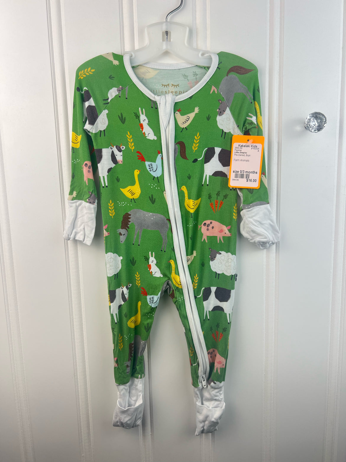 Little Sleepies Child Size 0/3 months Pajamas