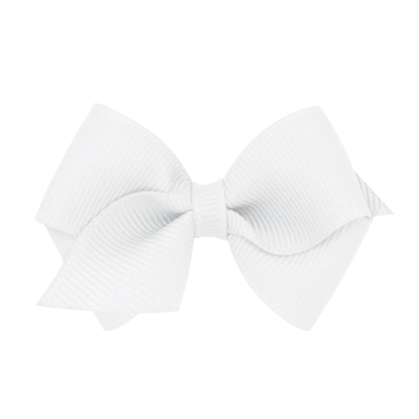 Wee Ones Bow Size Wee Grosgrain WHT  White Bows