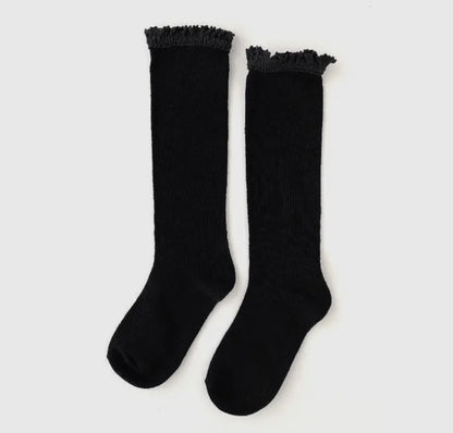 Little Stocking Co. Lace Top Knee High MULTIPLE COLORS!
