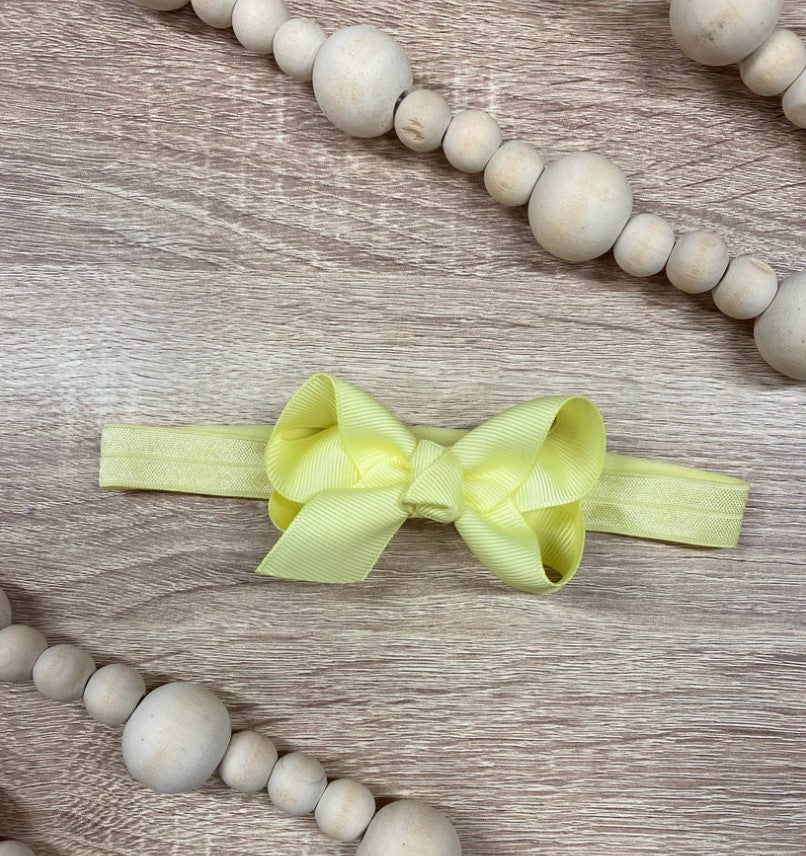 The Hair Bow Co. LYL  Light Yellow Bows