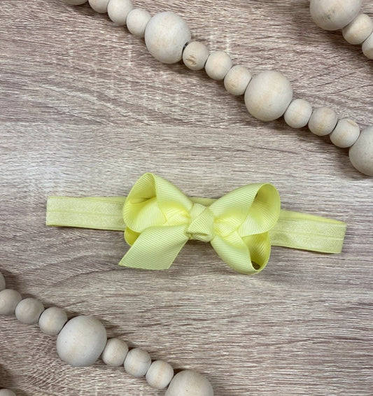 The Hair Bow Co. LYL  Light Yellow Bows