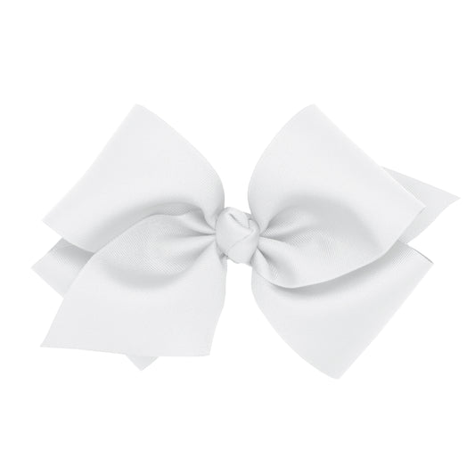 Wee Ones Bow Size Huge Grosgrain WHT  White Bows