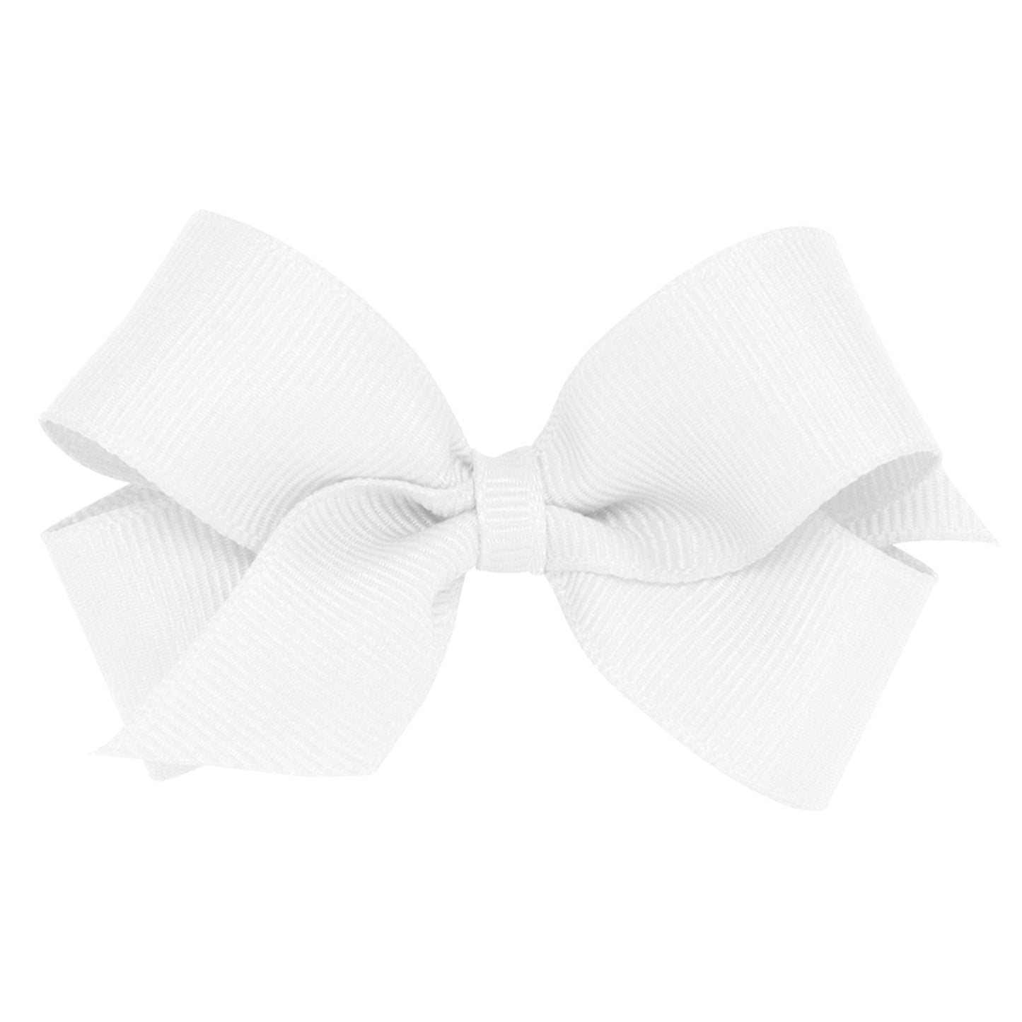 Wee Ones Bow Size Mini Grosgrain WHT  White Bows