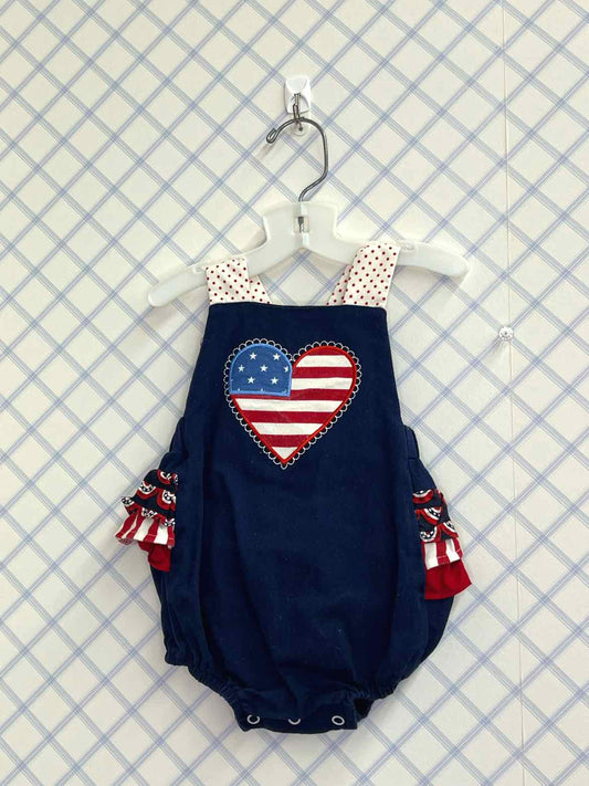 RicRac Ruffles Child Size 3/6 months Girls Bubble